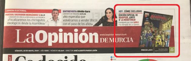 Portada de La Opinión del sábado, 18 de mayo Portada de La Opinión del sábado, 18 de mayo