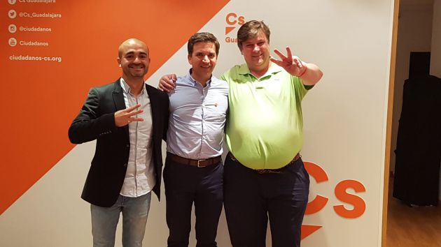 Los 3 concejales de Ciudadanos en el Ayuntamiento. Los 3 concejales de Ciudadanos en el Ayuntamiento.