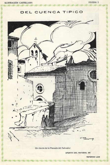 Dibujo de Wifredo Lam en Ilustración Castellana. 1927 Dibujo de Wifredo Lam en Ilustración Castellana. 1927