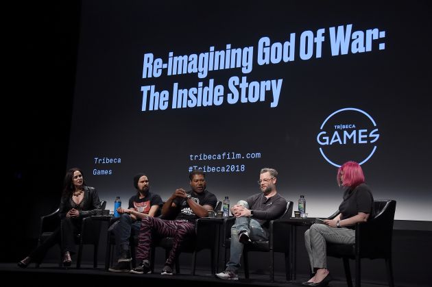 El creador de God of War, Cory Barlog, durante una conferencia El creador de God of War, Cory Barlog, durante una conferencia