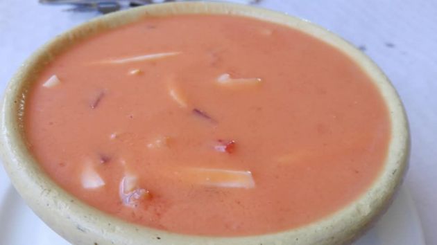 Gazpacho con guarnición Gazpacho con guarnición