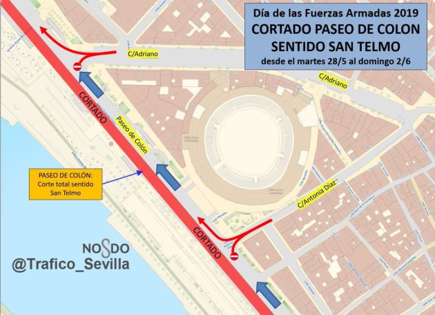El jueves, corte total de Adriano y Paseo Colón por el Día de las Fuerzas Armadas El jueves, corte total de Adriano y Paseo Colón por el Día de las Fuerzas Armadas