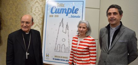 El arzobispo Fidel Herráez (izda) junto a Pura Arranz, de la comisión VIII Centenario y Fernando García Cadiñanos, Vicario General de la Diócesis El arzobispo Fidel Herráez (izda) junto a Pura Arranz, de la comisión VIII Centenario y Fernando García Cadiñanos, Vicario General de la Diócesis