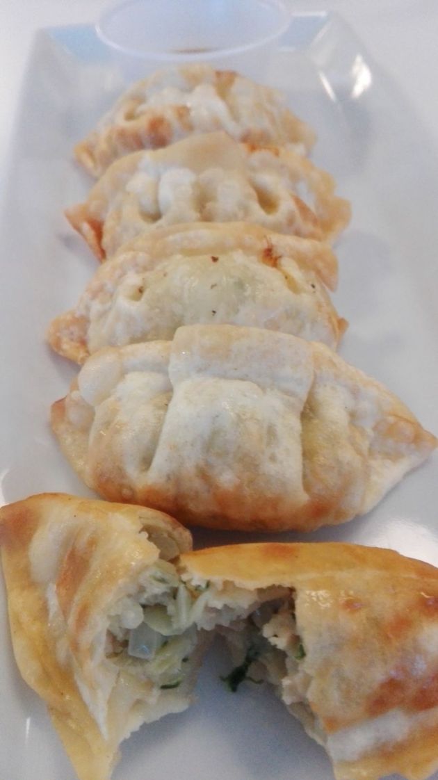 Gyozas de pollo y verduras Gyozas de pollo y verduras
