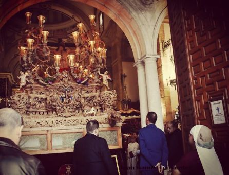 El Cristo de la Expiración en el interior del templo de laAsunción, a la espera de ladecisión El Cristo de la Expiración en el interior del templo de laAsunción, a la espera de ladecisión