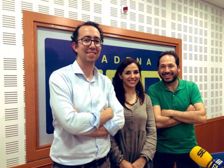 El equipo de Escuela Abierta, con José María Martín, Patricia Huertas y Jacinto Molero. El equipo de Escuela Abierta, con José María Martín, Patricia Huertas y Jacinto Molero.