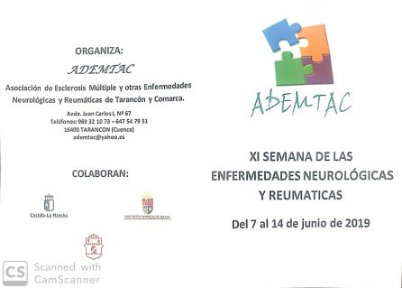Comienza la XI Semana de las Enfermedades Neurológicas de ADEMTAC Comienza la XI Semana de las Enfermedades Neurológicas de ADEMTAC