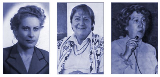 Maria Dolores de Pablos, Gloria Fuertes y Adelaida Las Santas. Maria Dolores de Pablos, Gloria Fuertes y Adelaida Las Santas.