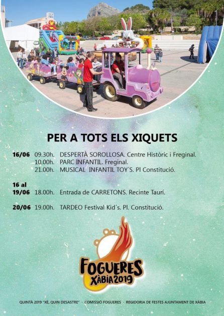 Cartel con actos para los más pequeños. Cartel con actos para los más pequeños.