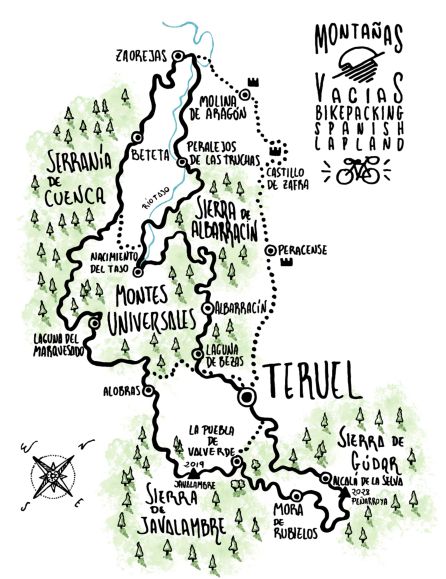 Mapa de la ruta. Mapa de la ruta.