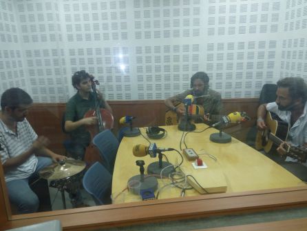 Bonier en los estudios de Radio Córdoba Bonier en los estudios de Radio Córdoba