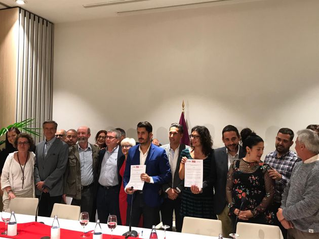 PSOE, Unidas Podemos y Avante firman el pacto en La Laguna PSOE, Unidas Podemos y Avante firman el pacto en La Laguna