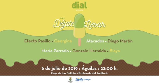 Cartel anunciador de la gira 'Déjate llevar' Cartel anunciador de la gira 'Déjate llevar'