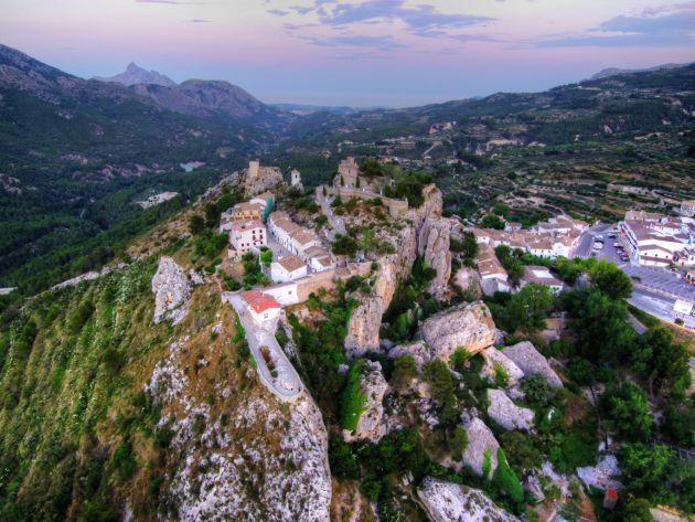 Imagen aérea de Guadalest Imagen aérea de Guadalest