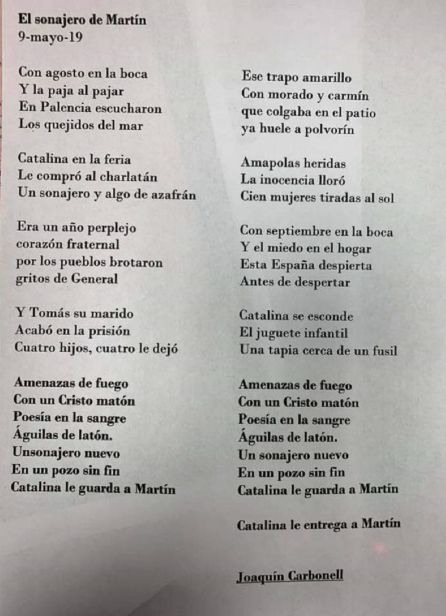 Letra de la canción "El sonajero de Martín" Letra de la canción "El sonajero de Martín"
