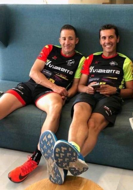 Los dos triatletas accidentados Los dos triatletas accidentados