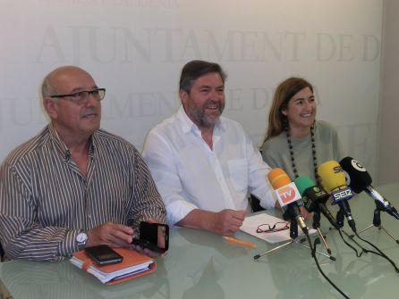 Los tres concejales de Compromís per Dénia. Los tres concejales de Compromís per Dénia.