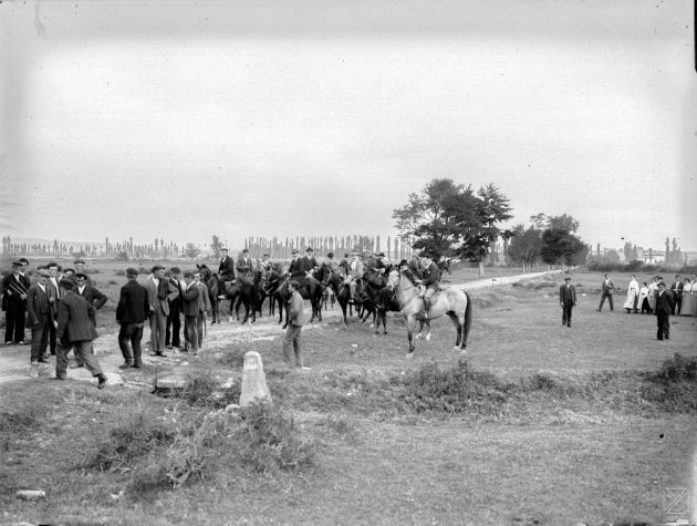La visita de mojones en 1914. Romería de Olárizu La visita de mojones en 1914. Romería de Olárizu