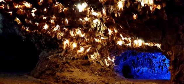 Interior de la mina de 'lapis specularis' de Saceda del Río, en Huete (Cuenca). Interior de la mina de 'lapis specularis' de Saceda del Río, en Huete (Cuenca).