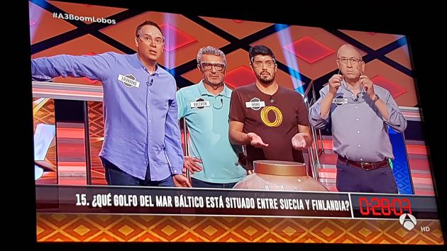'Los Lobos' consiguen el mayor premio ganado en un concurso de televisión, en el Boom de Antena 3: 'Los Lobos' consiguen el bote de 'El Boom' y suman 6.689.700 euros 'Los Lobos' consiguen el mayor premio ganado en un concurso de televisión, en el Boom de Antena 3: 'Los Lobos' consiguen el bote de 'El Boom' y suman 6.689.700 euros
