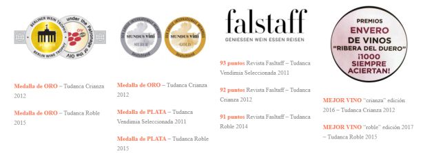 Algunos de los premios logrados por Tudanca Algunos de los premios logrados por Tudanca