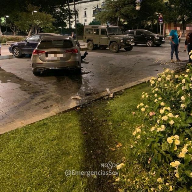 Un menor provoca un aparatoso accidente de tráfico en El Prado Un menor provoca un aparatoso accidente de tráfico en El Prado