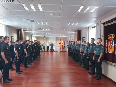 Acto de bienvenida de los 35 agentes de Policía Nacional y Guardia Civil en prácticas que completarán su formación en la provincia Acto de bienvenida de los 35 agentes de Policía Nacional y Guardia Civil en prácticas que completarán su formación en la provincia