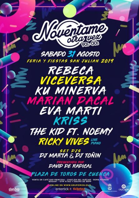 Cartel del festival 'Novéntame otra vez' de Cuenca. Cartel del festival 'Novéntame otra vez' de Cuenca.