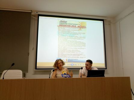 Momento de la intervención de la concejala de Cultura, Turismo y Promoción, Juani Vílchez. Momento de la intervención de la concejala de Cultura, Turismo y Promoción, Juani Vílchez.