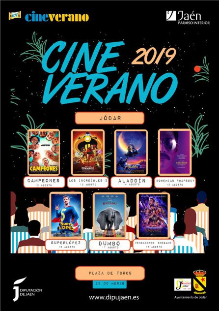 Cartel anunciador del ciclo Cine de Verano 2019 Cartel anunciador del ciclo Cine de Verano 2019