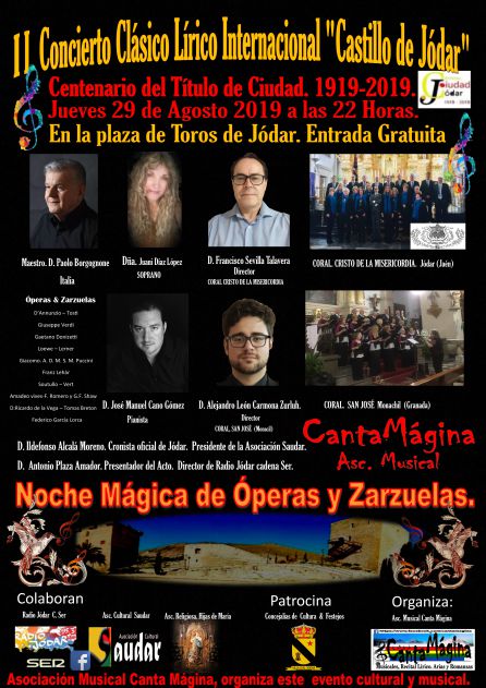 Cartel anunciador del II Concierto Clásico Lírico INternacional 'Castillo de Jódar Cartel anunciador del II Concierto Clásico Lírico INternacional 'Castillo de Jódar