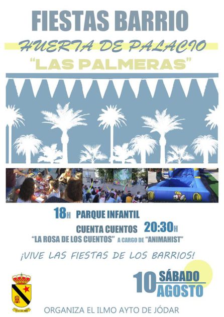 Cartel anunciador de las Fiestas en el Barrio del Huerto Palacio - Las Palmeras Cartel anunciador de las Fiestas en el Barrio del Huerto Palacio - Las Palmeras