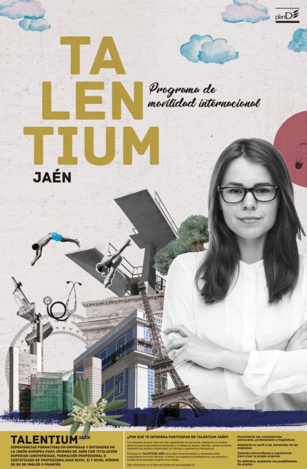 Cartel de las becas Talentium convocadas por la Diputación de Jaén. Cartel de las becas Talentium convocadas por la Diputación de Jaén.