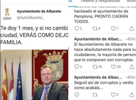 La cuenta de Twitter del Ayuntamiento de Albacete, hackeada La cuenta de Twitter del Ayuntamiento de Albacete, hackeada