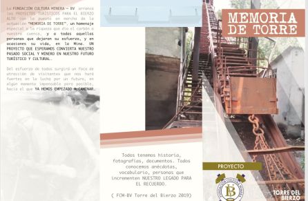 Viloria presenta el día 15 su proyecto de Museo "minero" para Torre del Bierzo Viloria presenta el día 15 su proyecto de Museo "minero" para Torre del Bierzo