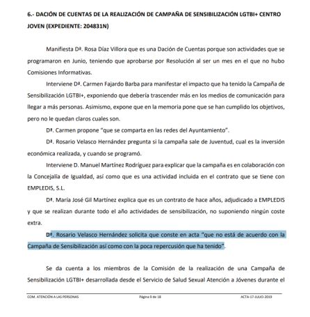 ACTA DE LA SESIÓN ORDINARIA CELEBRADA POR LA COMISIÓN DE ATENCIÓN A LAS PERSONAS EL DÍA 17 DE JULIO DE 2019 ACTA DE LA SESIÓN ORDINARIA CELEBRADA POR LA COMISIÓN DE ATENCIÓN A LAS PERSONAS EL DÍA 17 DE JULIO DE 2019