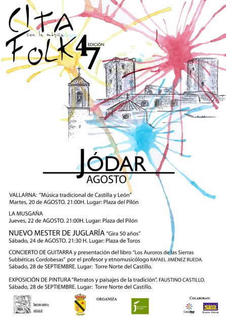 Cartel anunciador de la 47 Cita con la Música Folk en Jódar Cartel anunciador de la 47 Cita con la Música Folk en Jódar