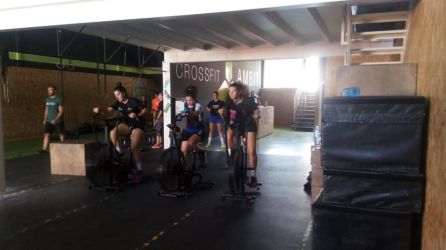 Las jugadoras en el gimnasio Las jugadoras en el gimnasio