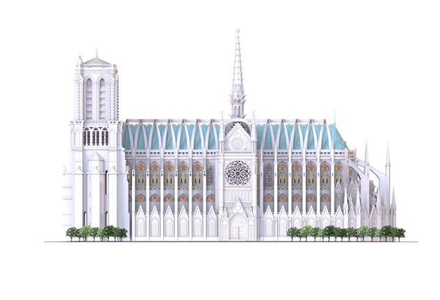 El proyecto respeta la esencia de la catedral, con la cruz central y la aguja, pero introduce algunas novedades El proyecto respeta la esencia de la catedral, con la cruz central y la aguja, pero introduce algunas novedades