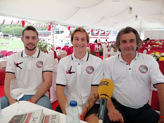 Joaquín Portugués, Ángel Moro y Nacho Galán, del Círculo Gijón Baloncesto. Joaquín Portugués, Ángel Moro y Nacho Galán, del Círculo Gijón Baloncesto.