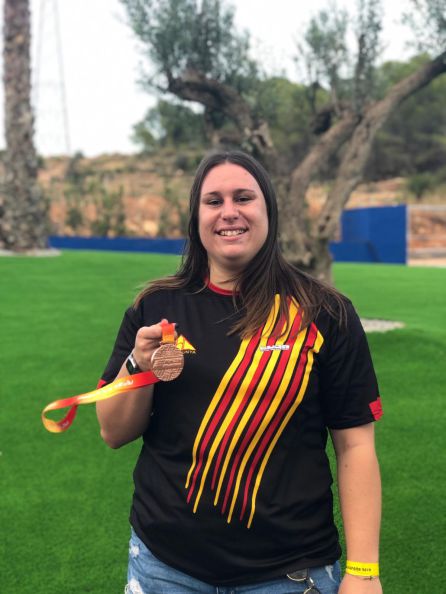 Judit Prats con la medalla de bronce Judit Prats con la medalla de bronce