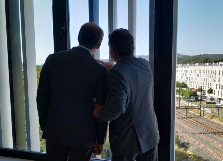 Feijóo y Lores en la Cidade da Xustiza Feijóo y Lores en la Cidade da Xustiza