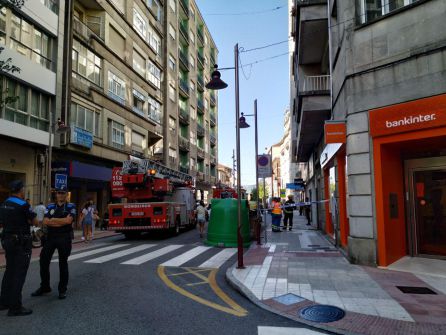 Calle Daniel de la Sota cortada por los Bomberos Calle Daniel de la Sota cortada por los Bomberos