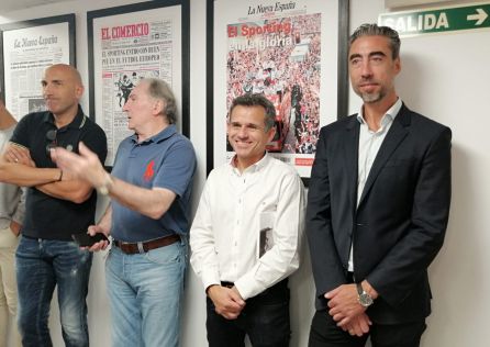 Abelardo, Churruca, Eloy Olaya y Marcelino Elena Abelardo, Churruca, Eloy Olaya y Marcelino Elena