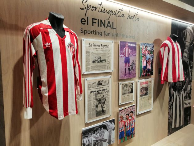 Camisetas del Sporting en el Espacio Quini Camisetas del Sporting en el Espacio Quini