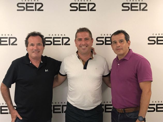 Sergio Monroy, en el centro, junto con José Manuel Albentosa y Carlos Arcaya Sergio Monroy, en el centro, junto con José Manuel Albentosa y Carlos Arcaya