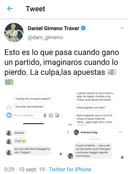 gimeno traver tenis: Gimeno Traver denuncia insultos en redes sociales gimeno traver tenis: Gimeno Traver denuncia insultos en redes sociales