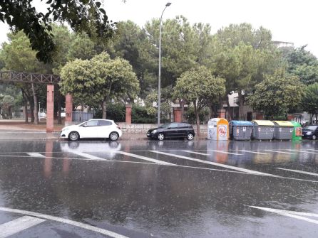 Parques cerrados por la lluvia en Gandia. Parques cerrados por la lluvia en Gandia.