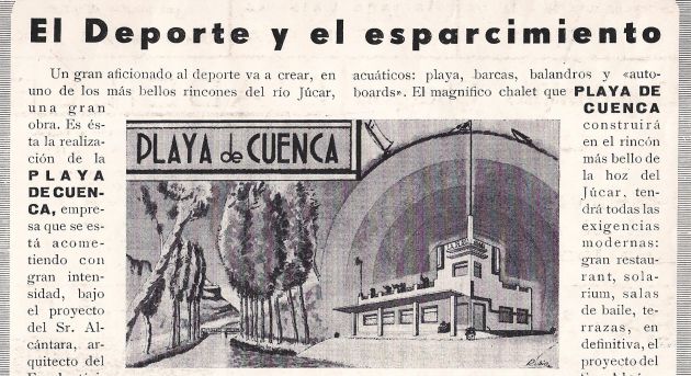 Anuncio de la construcción de la Playa de 1935. Anuncio de la construcción de la Playa de 1935.