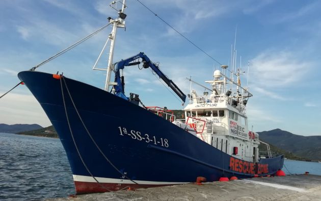 El barco 'Aita Mari' con el que trabaja en el Mediterráneo la ONG Salvamento Marítimo Humanitario. El barco 'Aita Mari' con el que trabaja en el Mediterráneo la ONG Salvamento Marítimo Humanitario.
